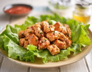 Buffalo Chicken Salad on a bed of lettuce